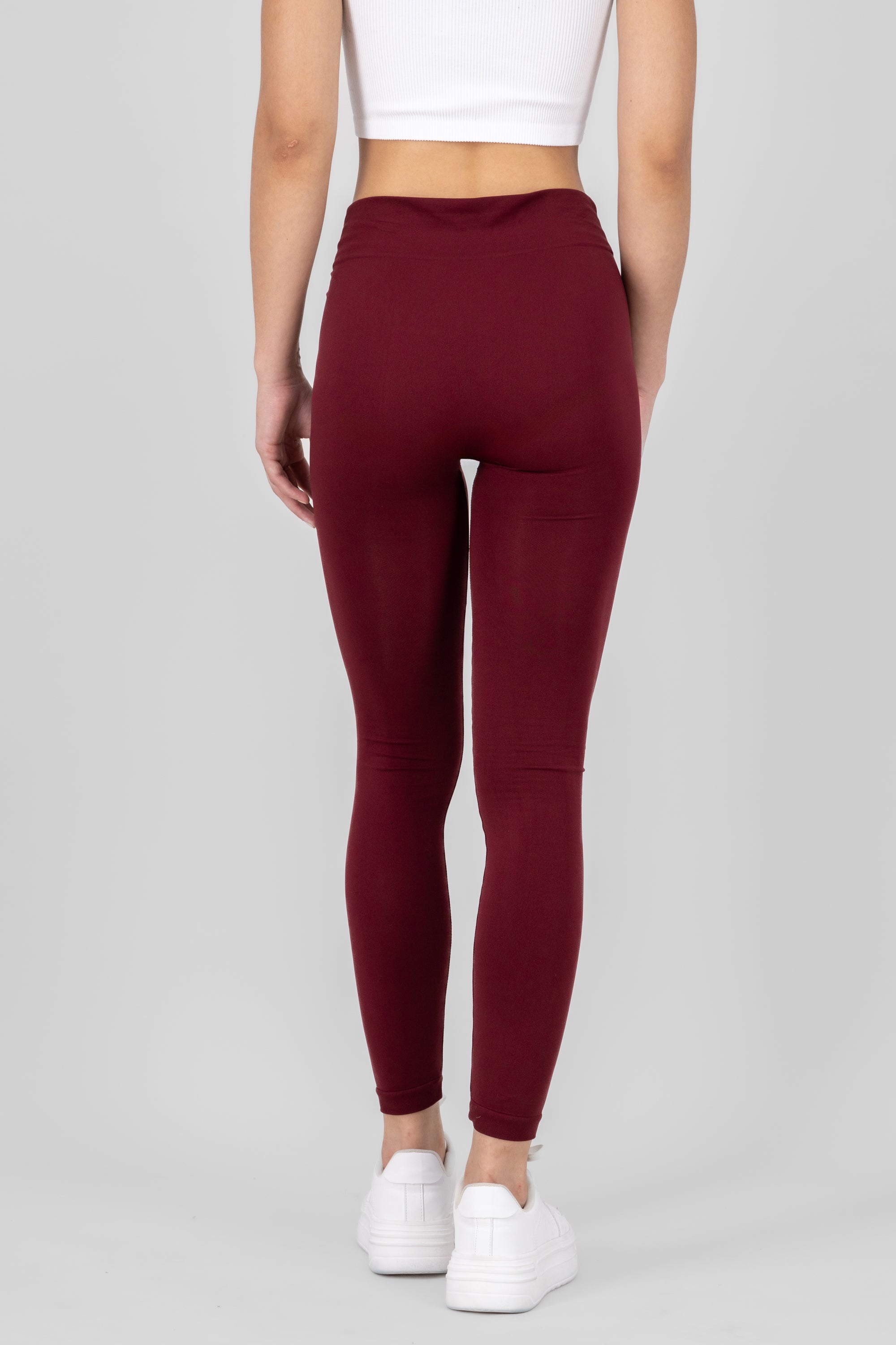 Leggings Seamless Cintura Media CIRUELA