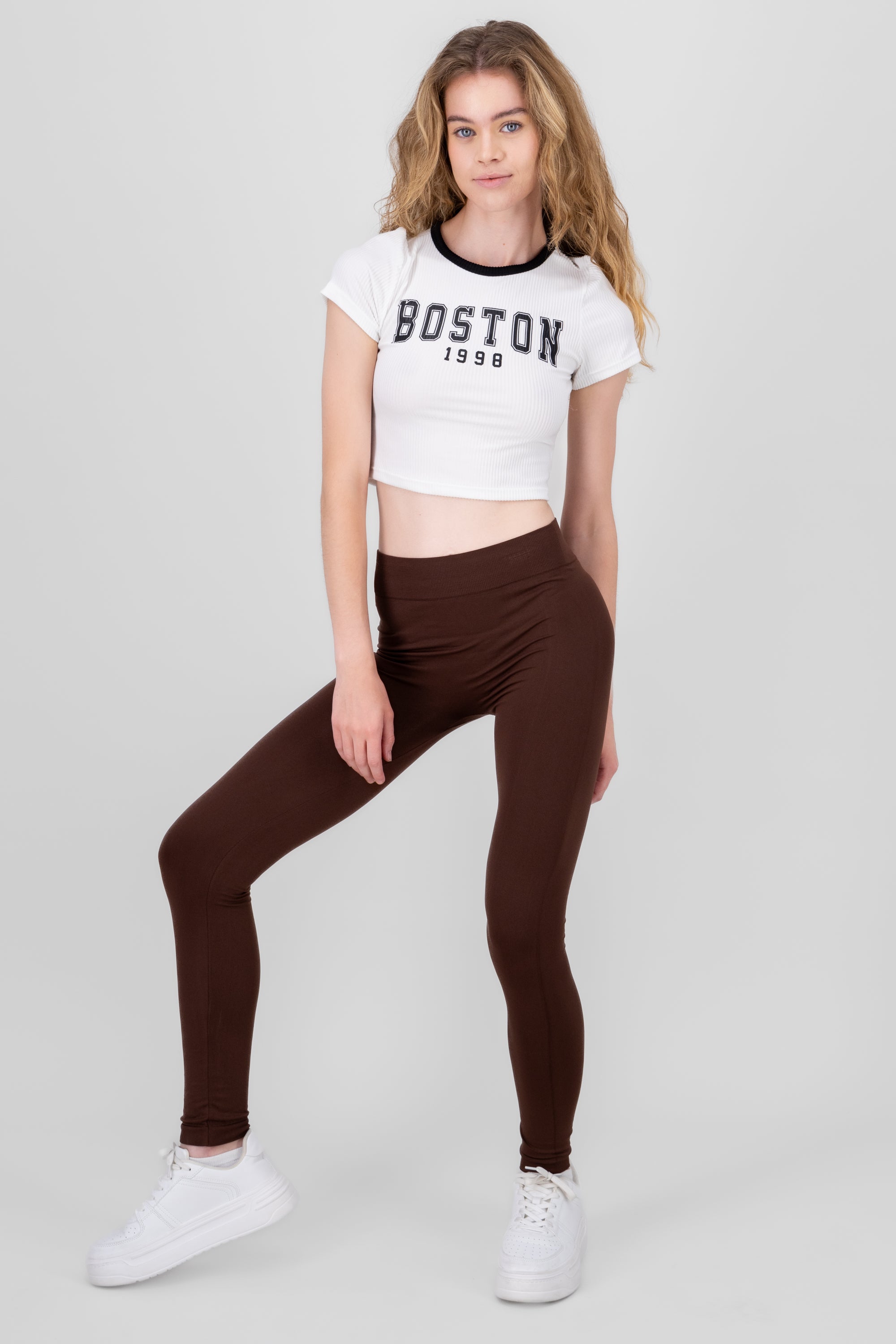 Leggings Seamless Cintura Media CHOCOLATE