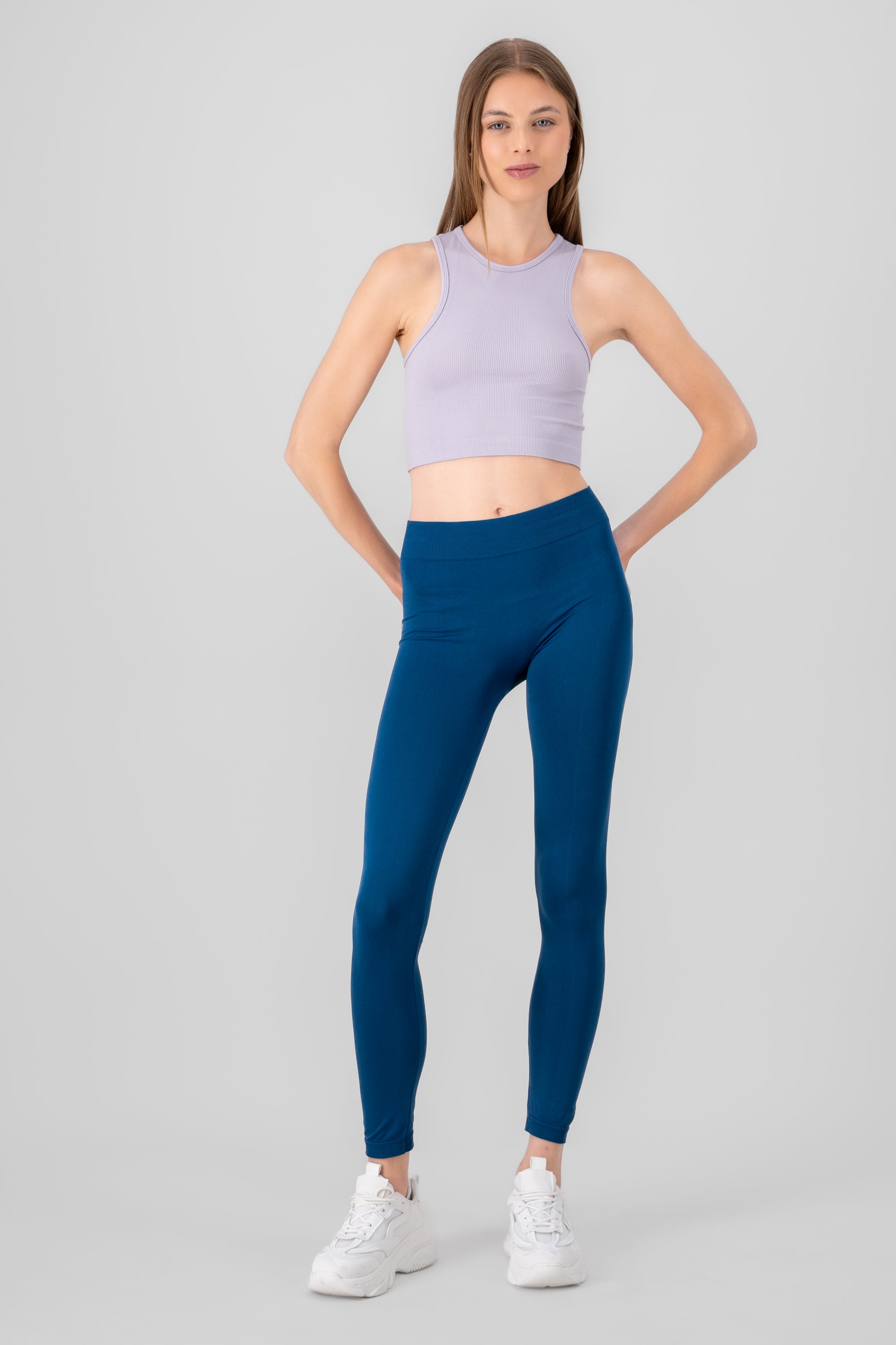 Leggings Seamless Cintura Media PETROLEO