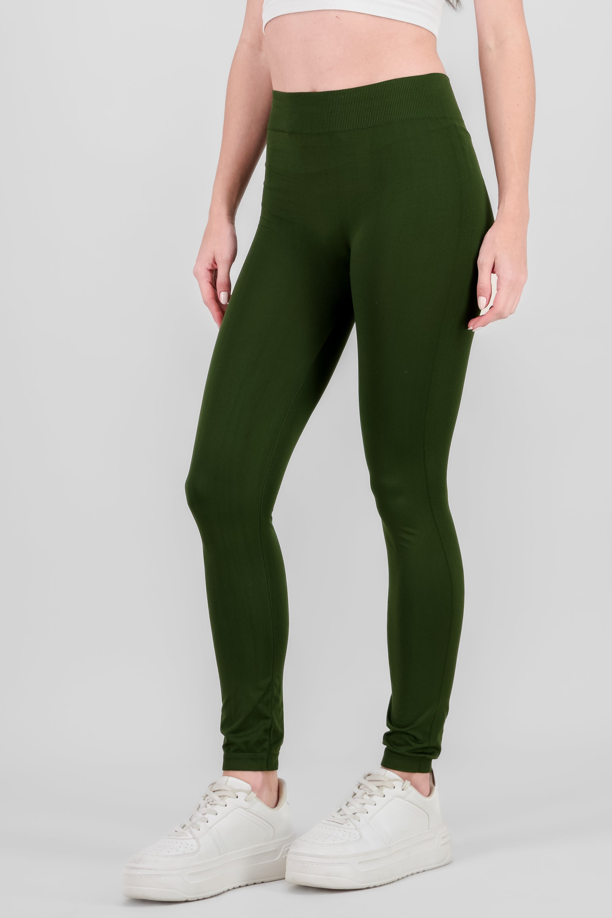 Leggings Seamless Cintura Media VERDE OBSCURO