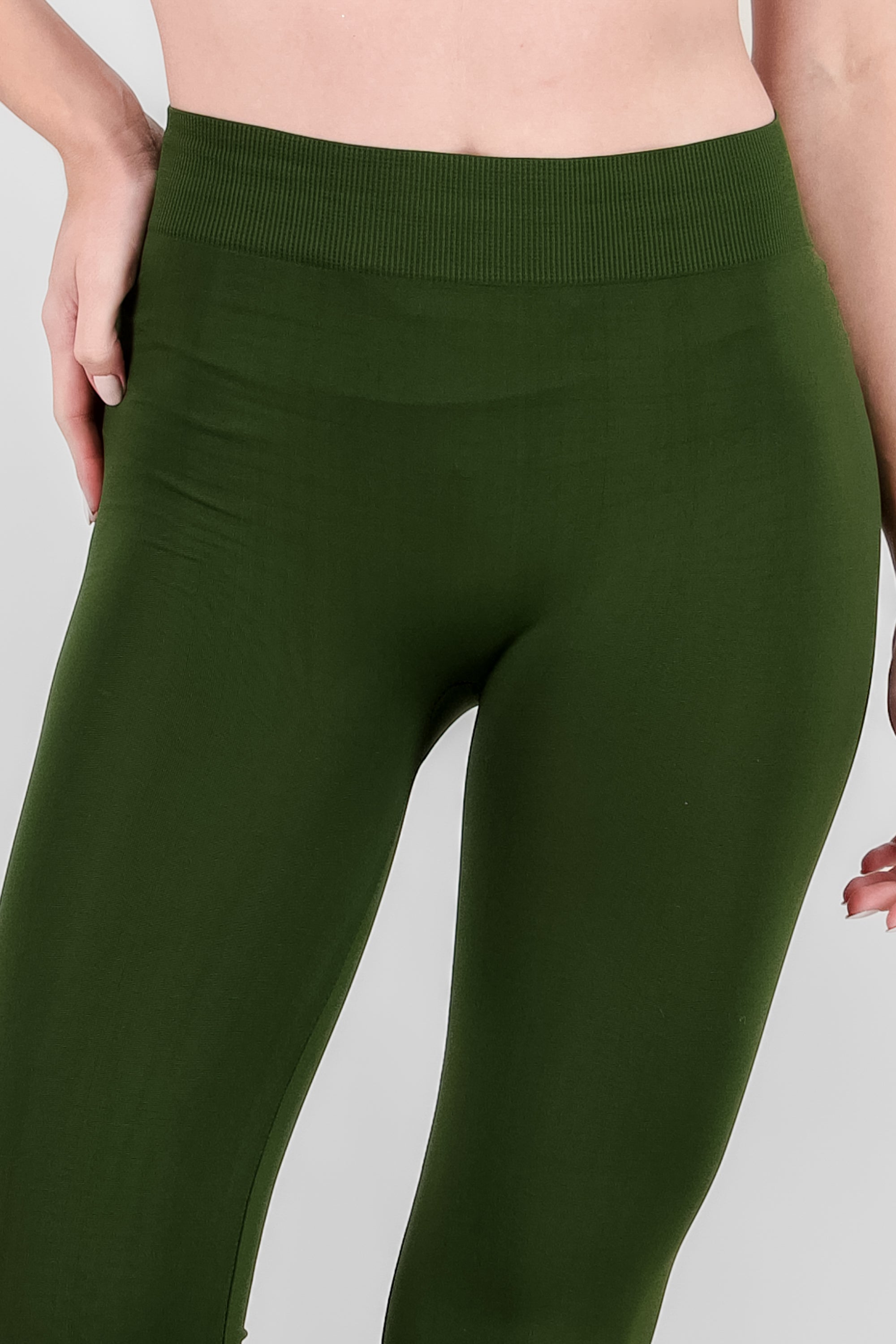 Leggings Seamless Cintura Media VERDE OBSCURO