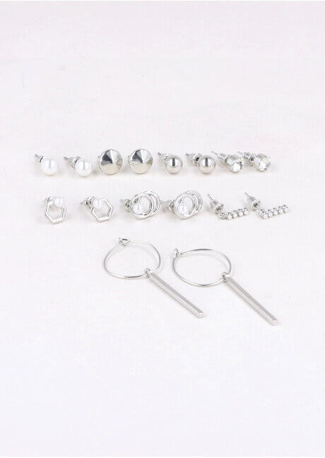 8 Pr Aretes Circulo PLATA
