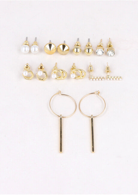 8 Pr Aretes Circulo ORO