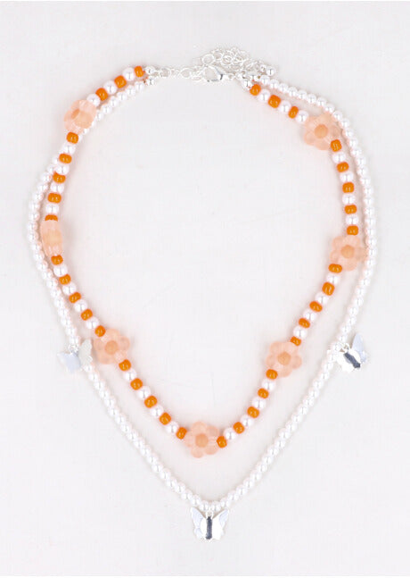 2 P Choker Mariposas Flores