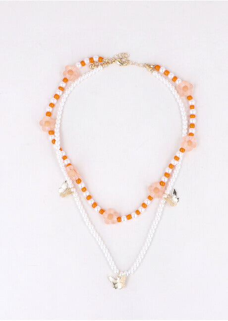 2 P Choker Mariposas Flores