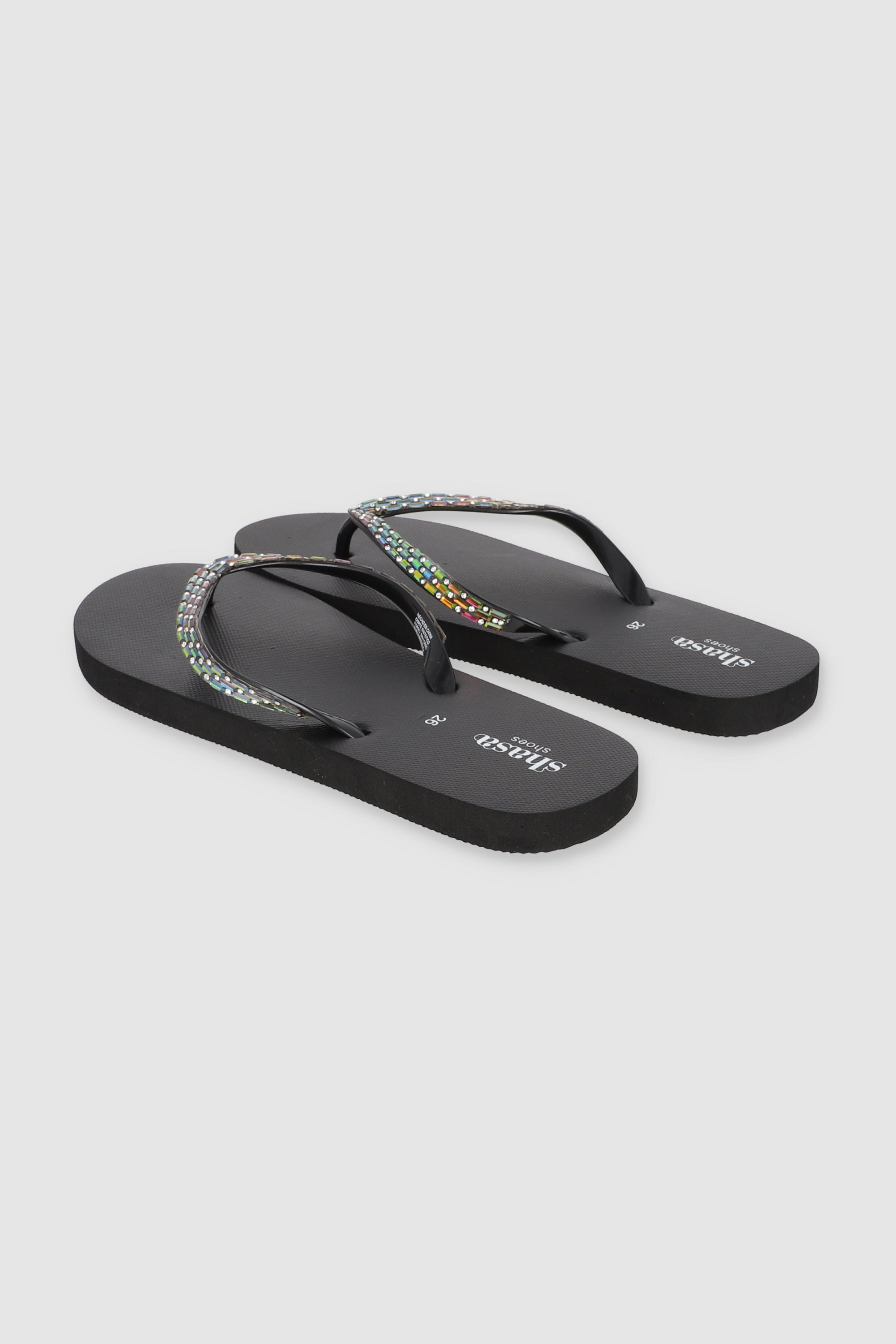 Flip Flop Chinela Brillos Piedras MULTICOLOR