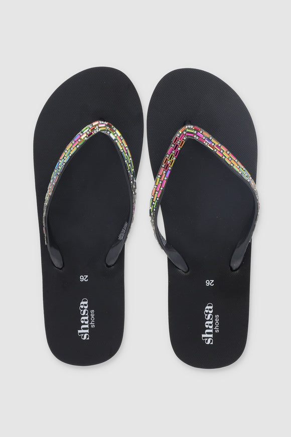 Flip Flop Chinela Brillos Piedras