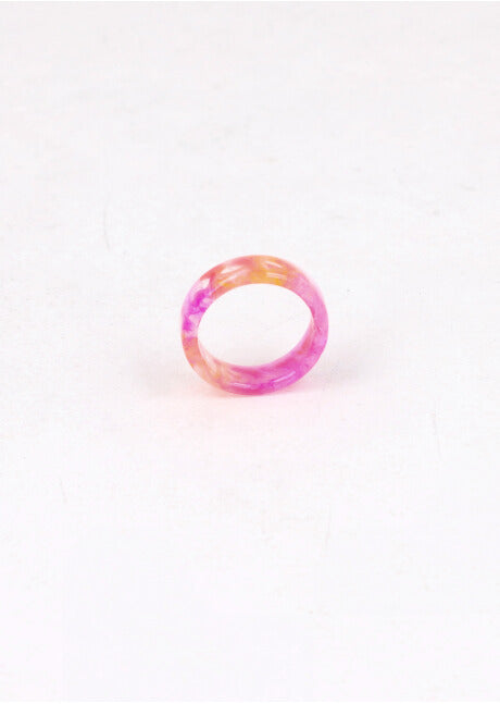 Anillo Acrilico Pintura NARANJA