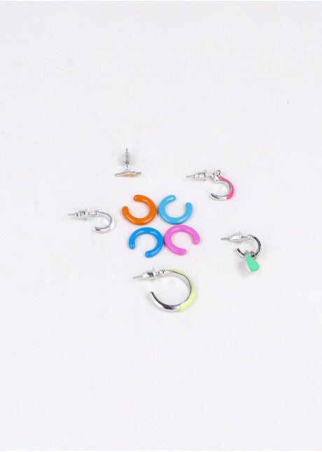 Set Earcuff Colores PLATA