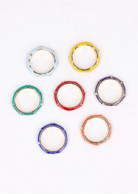 7 P Anillos Colores ORO