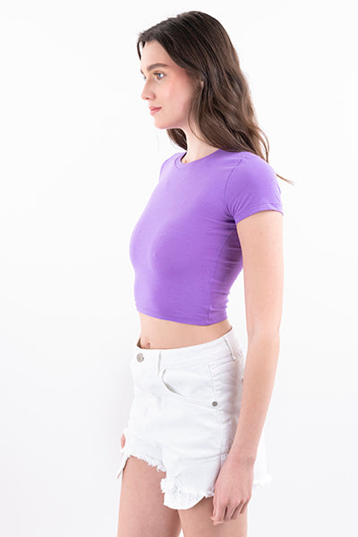 Top crop monocolor MORADO