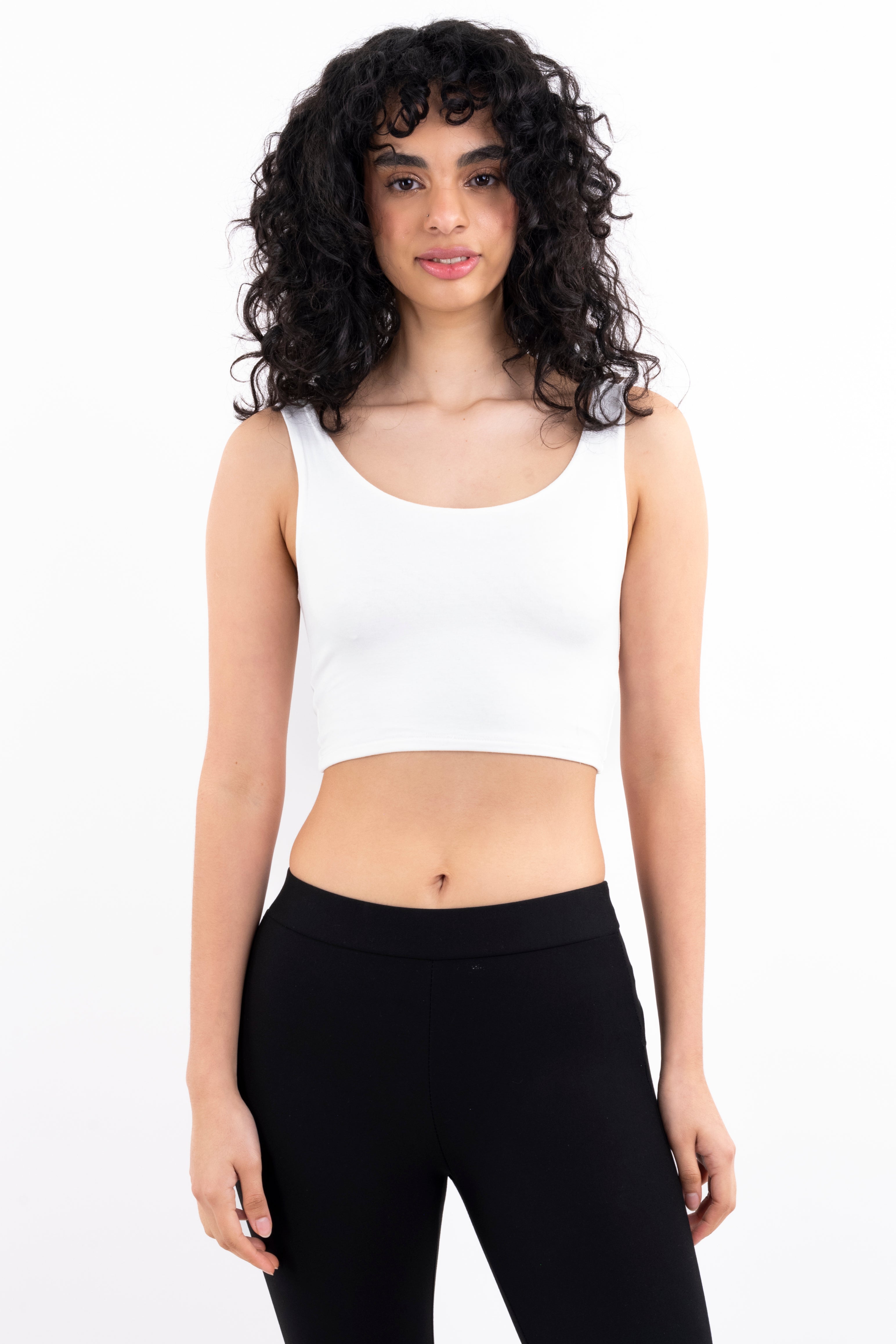 Top Tirantes Gruesos Liso BLANCO