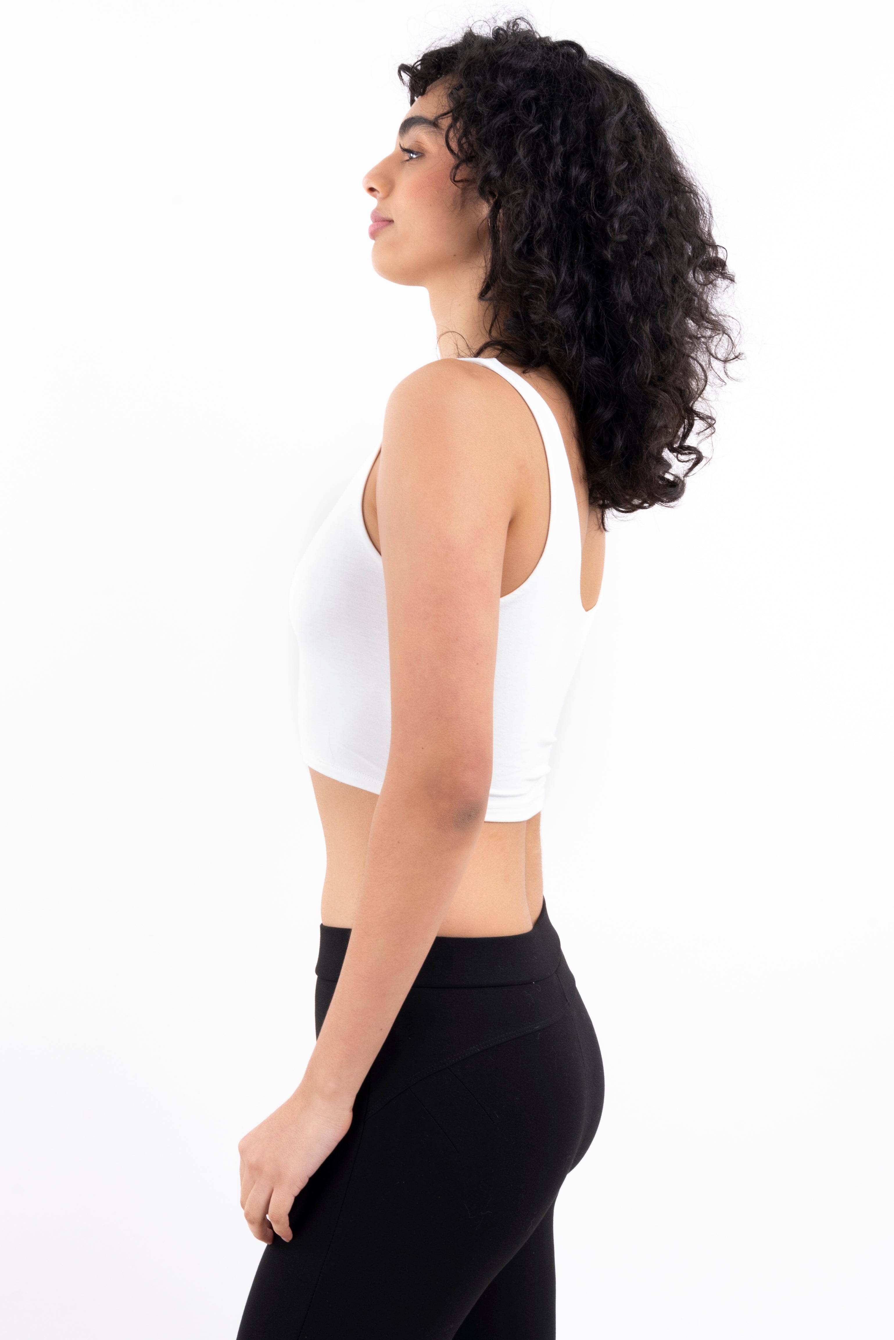 Top Tirantes Gruesos Liso BLANCO