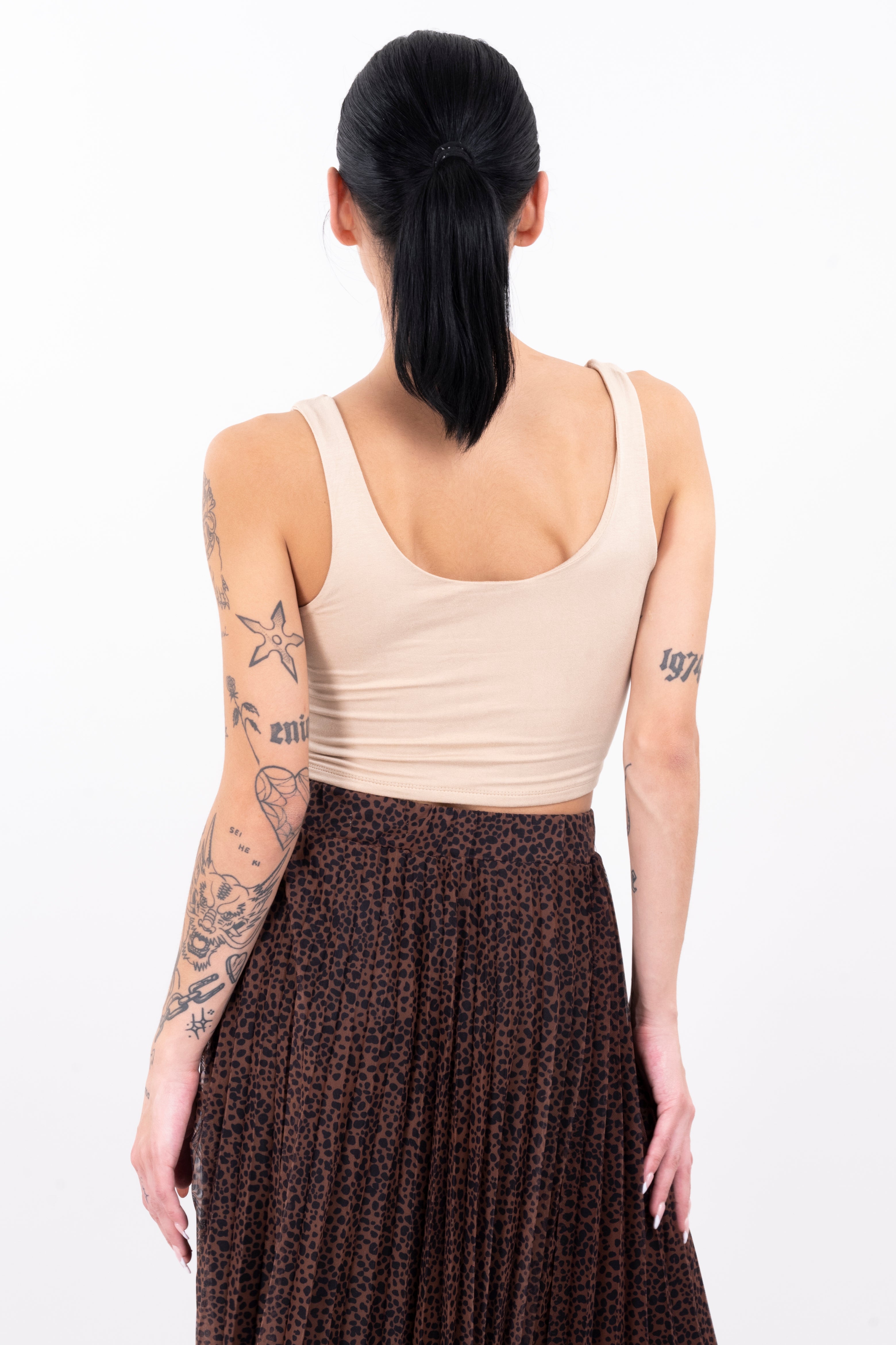 Top Tirantes Gruesos Liso KHAKI