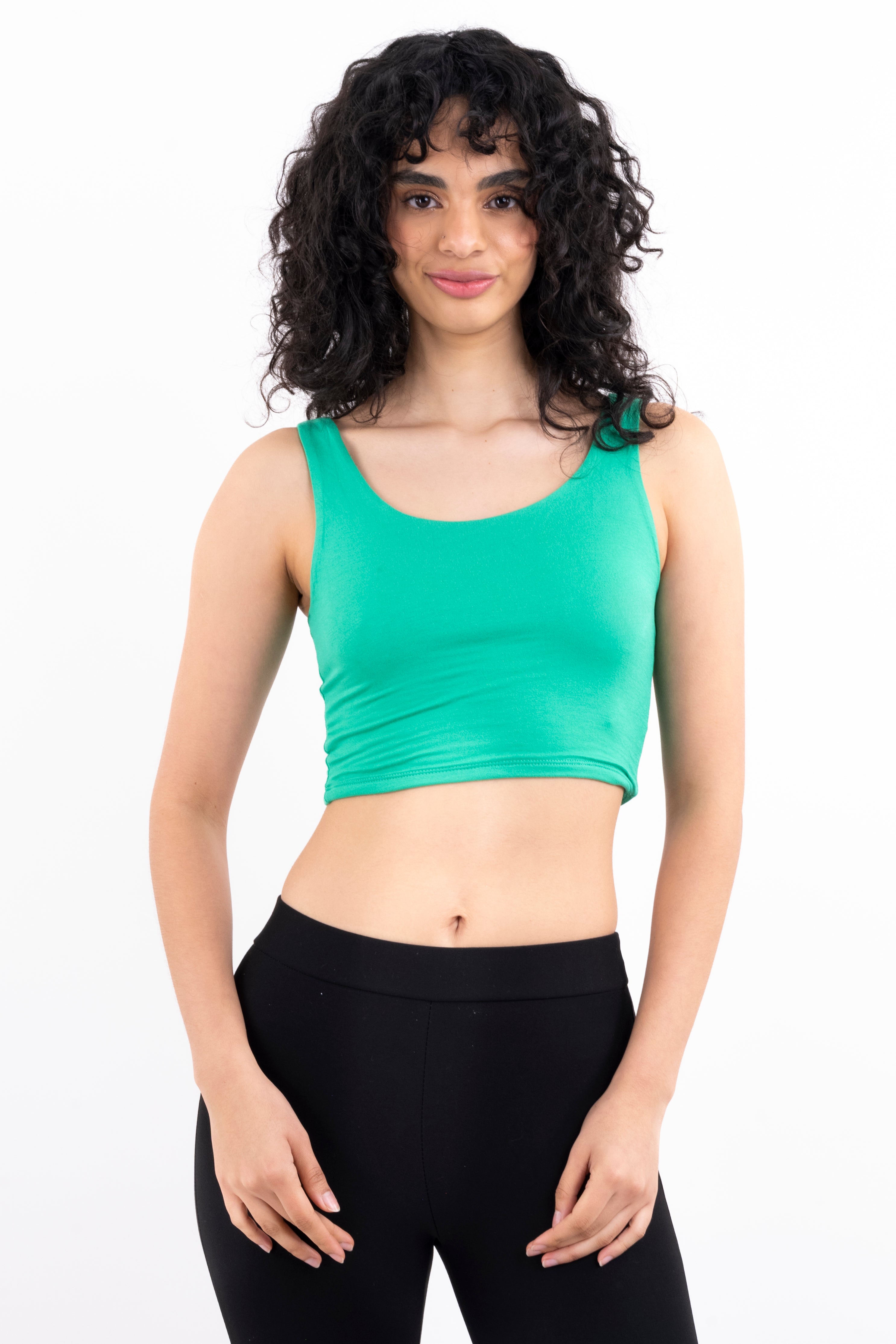 Top Tirantes Gruesos Liso VERDE