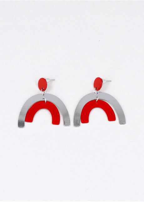 Aretes Arcos Duo ROJO