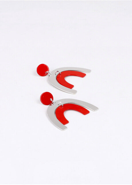 Aretes Arcos Duo ROJO