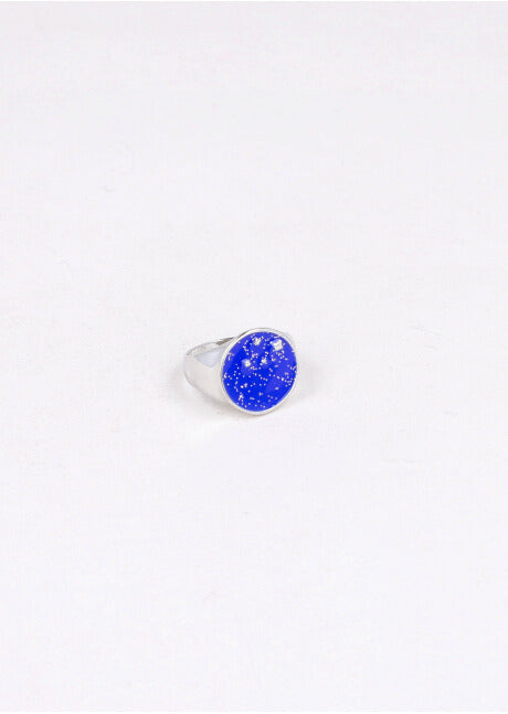 Anillo Circulo Estrellas PLATA