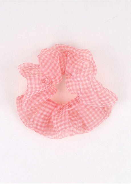 Scrunchie mesh cuadros FIUSHA