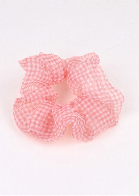 Scrunchie mesh cuadros FIUSHA