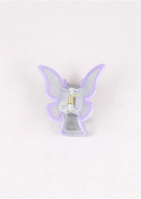 Pinza mariposa glitter LILA