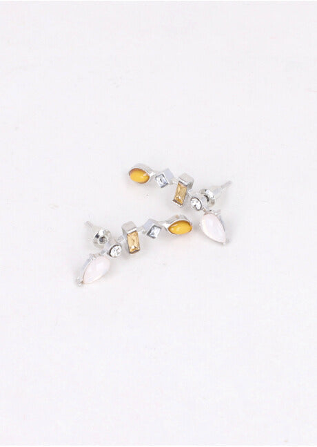 Aretes Cristales PLATA