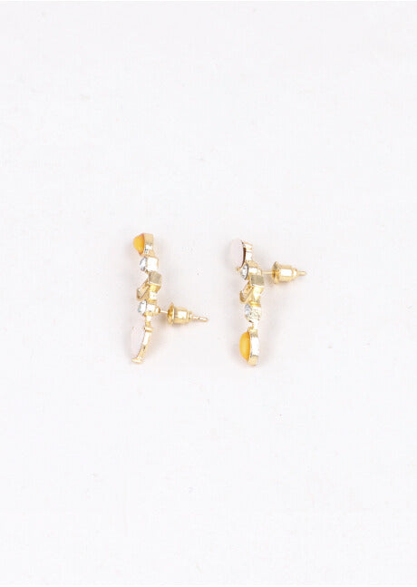 Aretes Cristales ORO