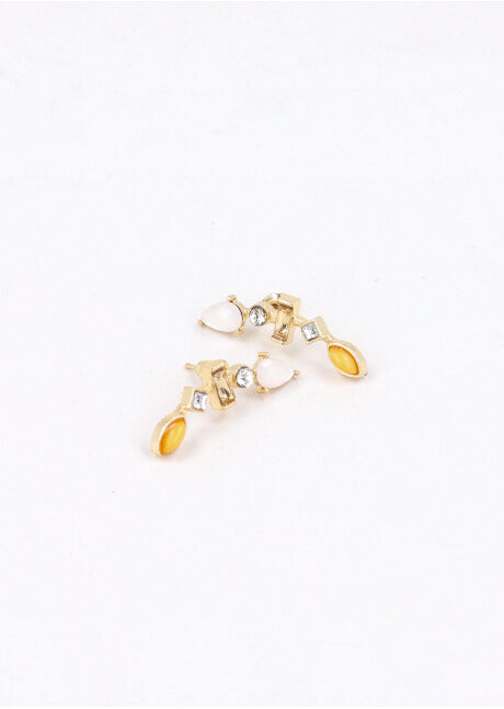 Aretes Cristales ORO