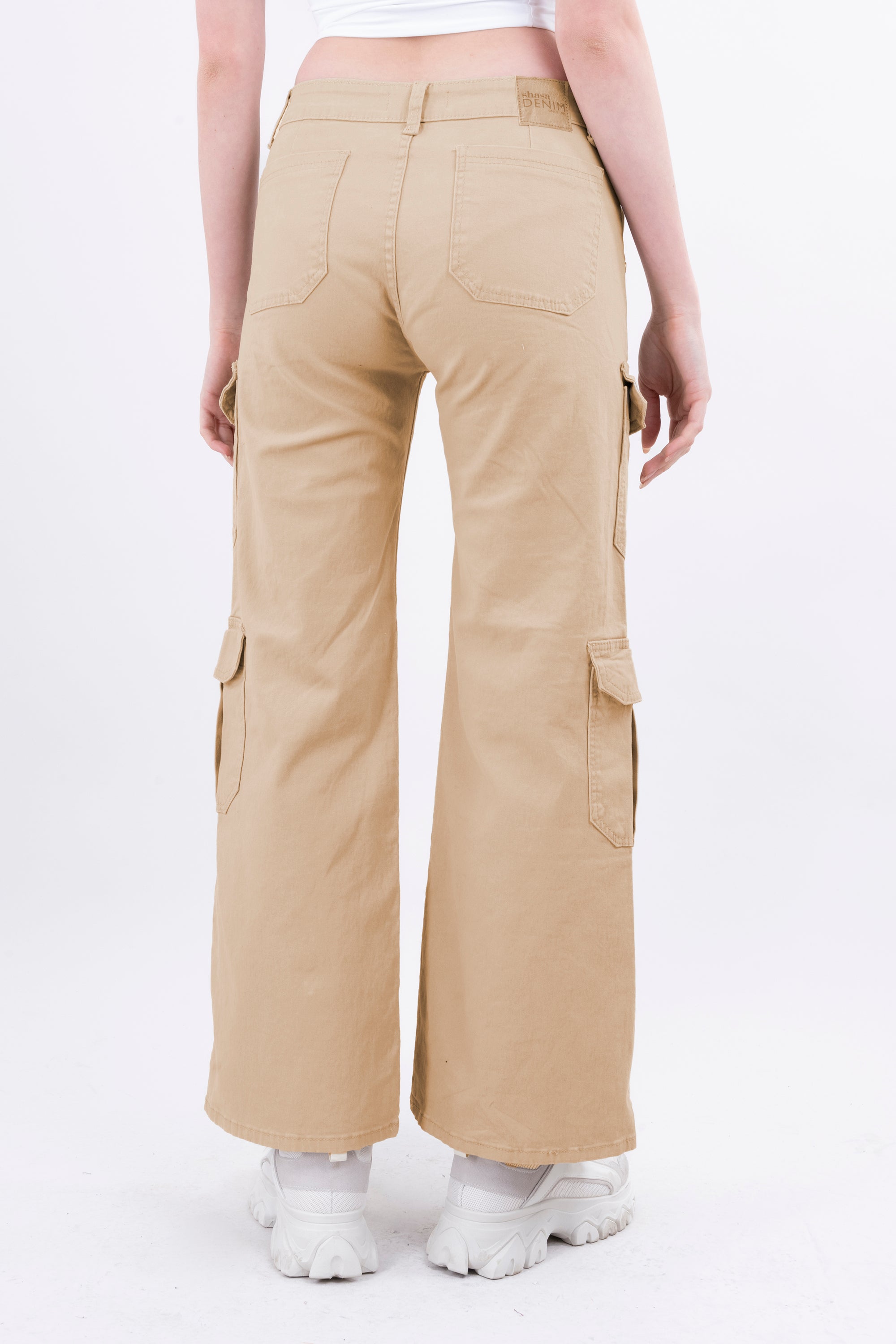 Jeans wide leg bolsas