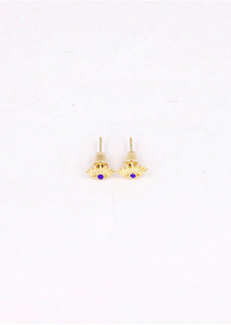 Aretes Ojo Pestañas ORO