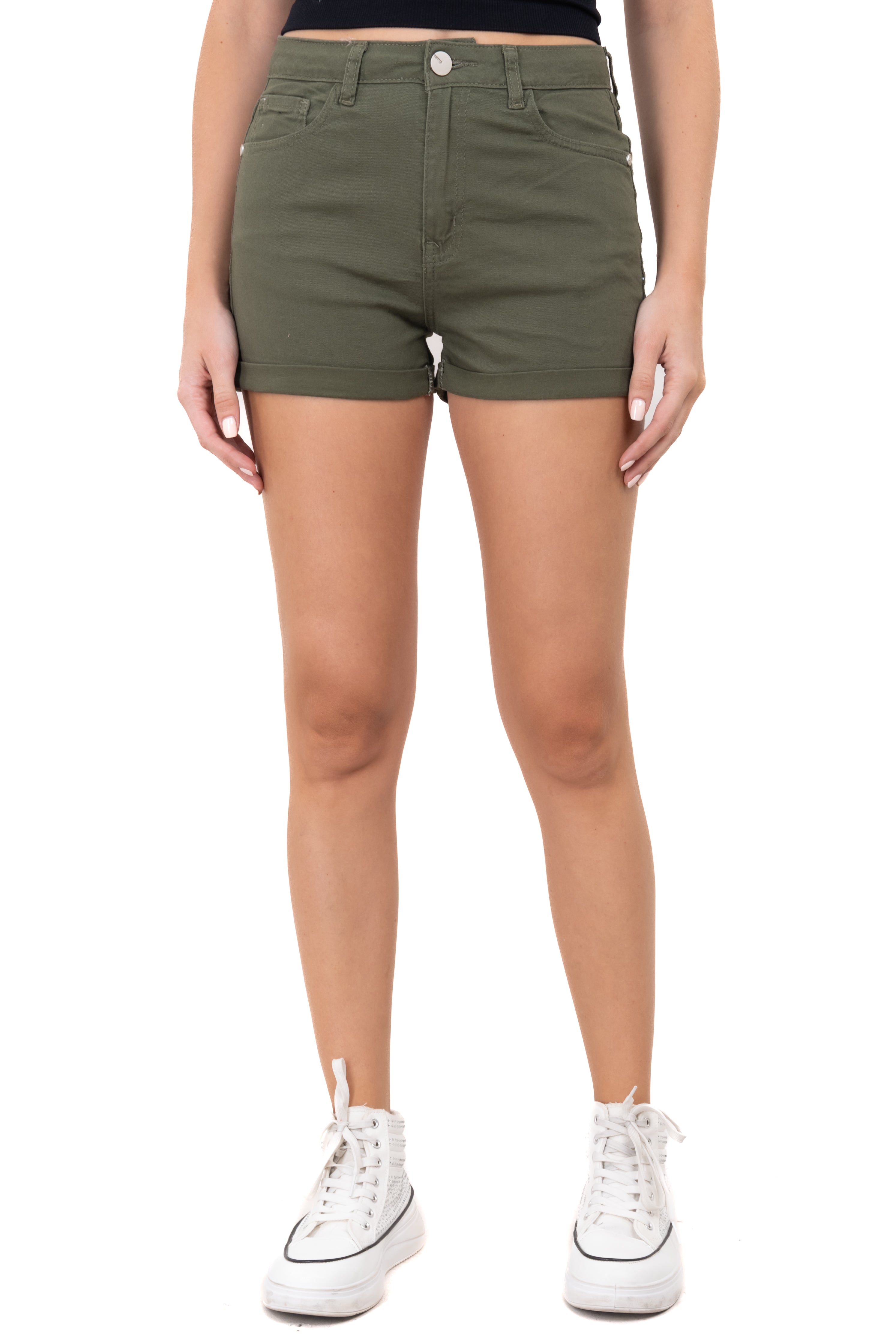 Short Gabardina Dobladillo OLIVO