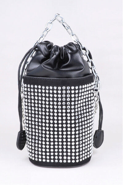 Bolsa redonda multi brillos