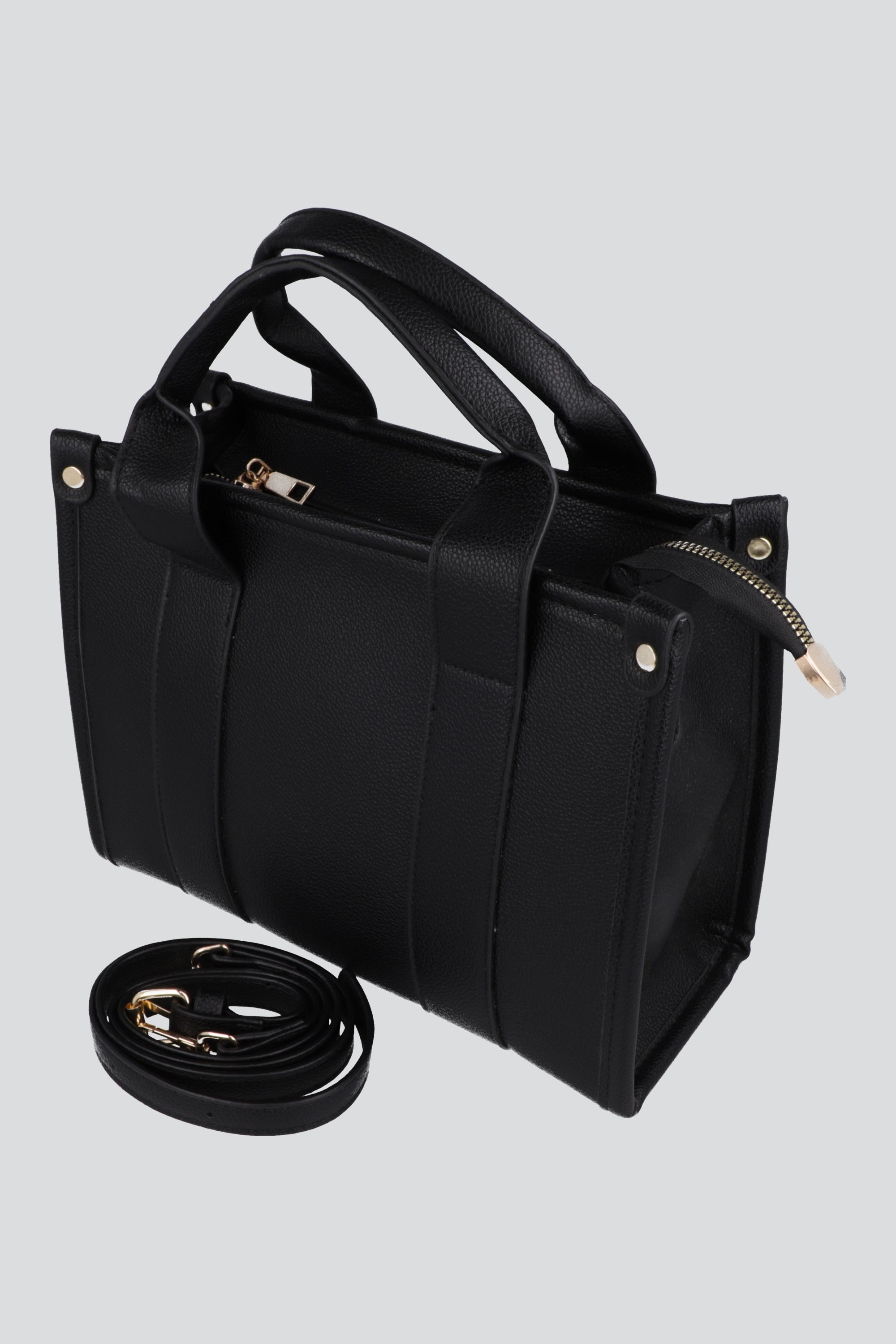 bolsa tote estructura asa NEGRO