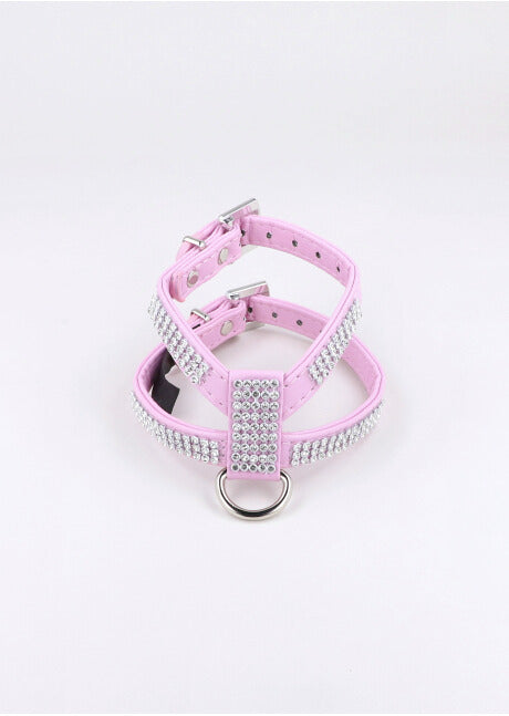 Arnés para mascota brillos ROSA