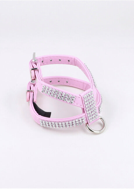 Arnés para mascota brillos ROSA