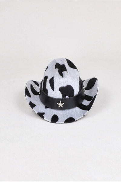 Sombrero Vaquero Mascota Full Print NEGRO BLANCO