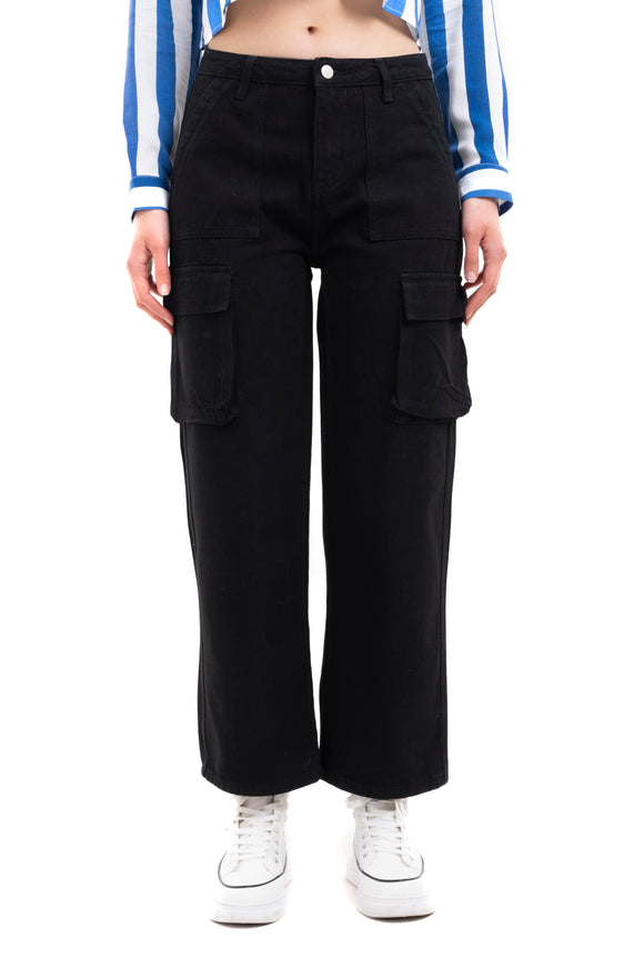 Jeans Cargo Bolsillos Delanteros