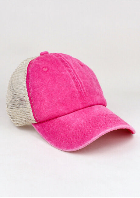 Gorra deslavada red ROJO