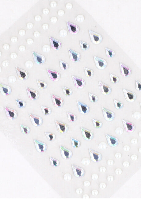 Plantilla brillos gota perlas
