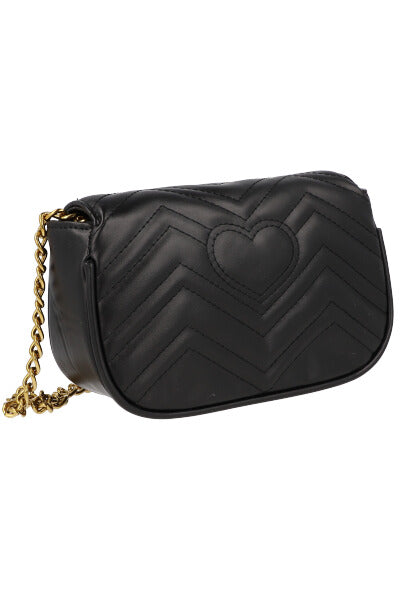 Bolso crossbody capitonado NEGRO