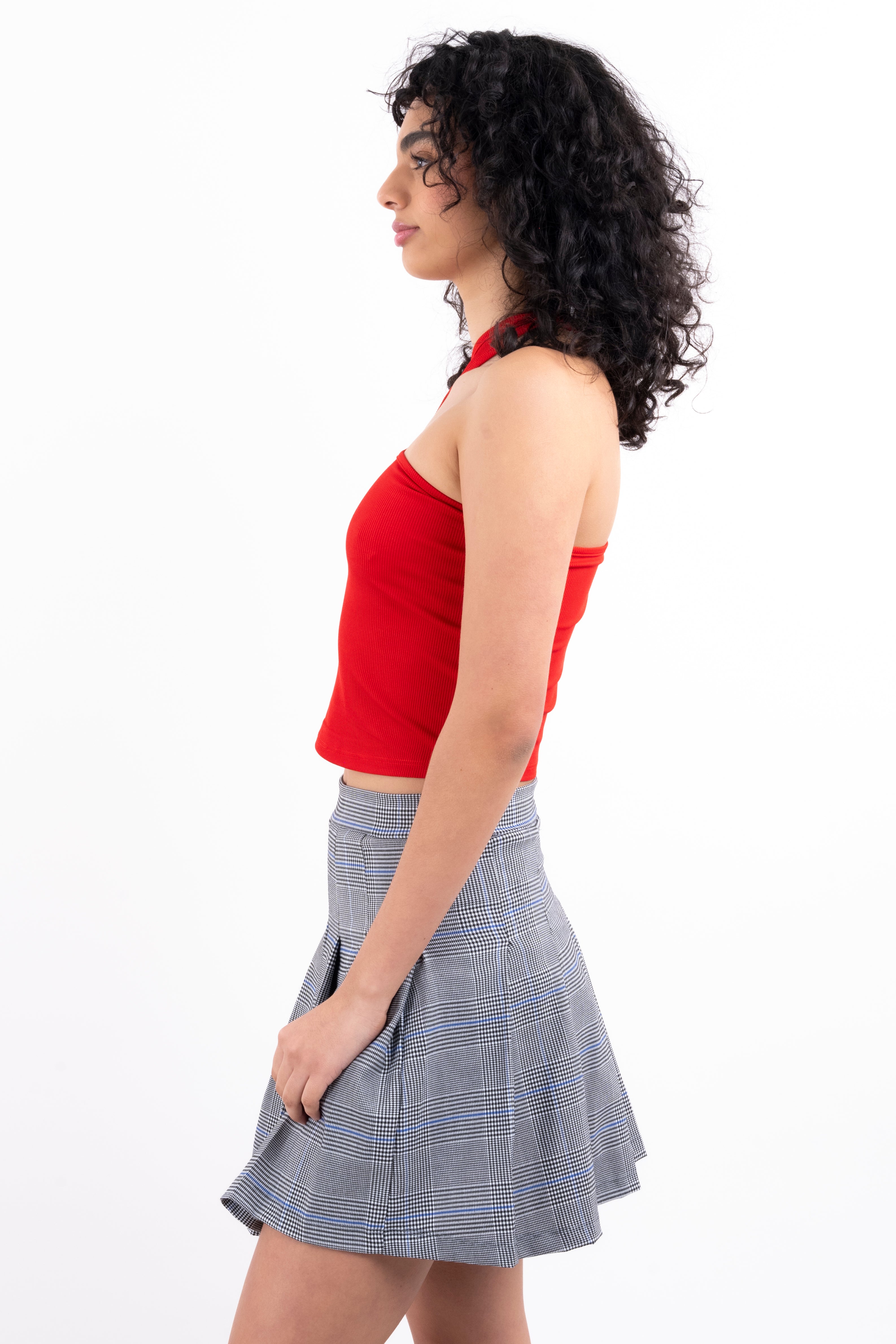 Top una manga cut out ROJO