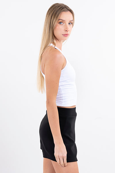 Top tank cuello redondo BLANCO