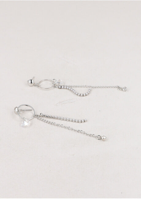 Aretes Circulo Cadena PLATA