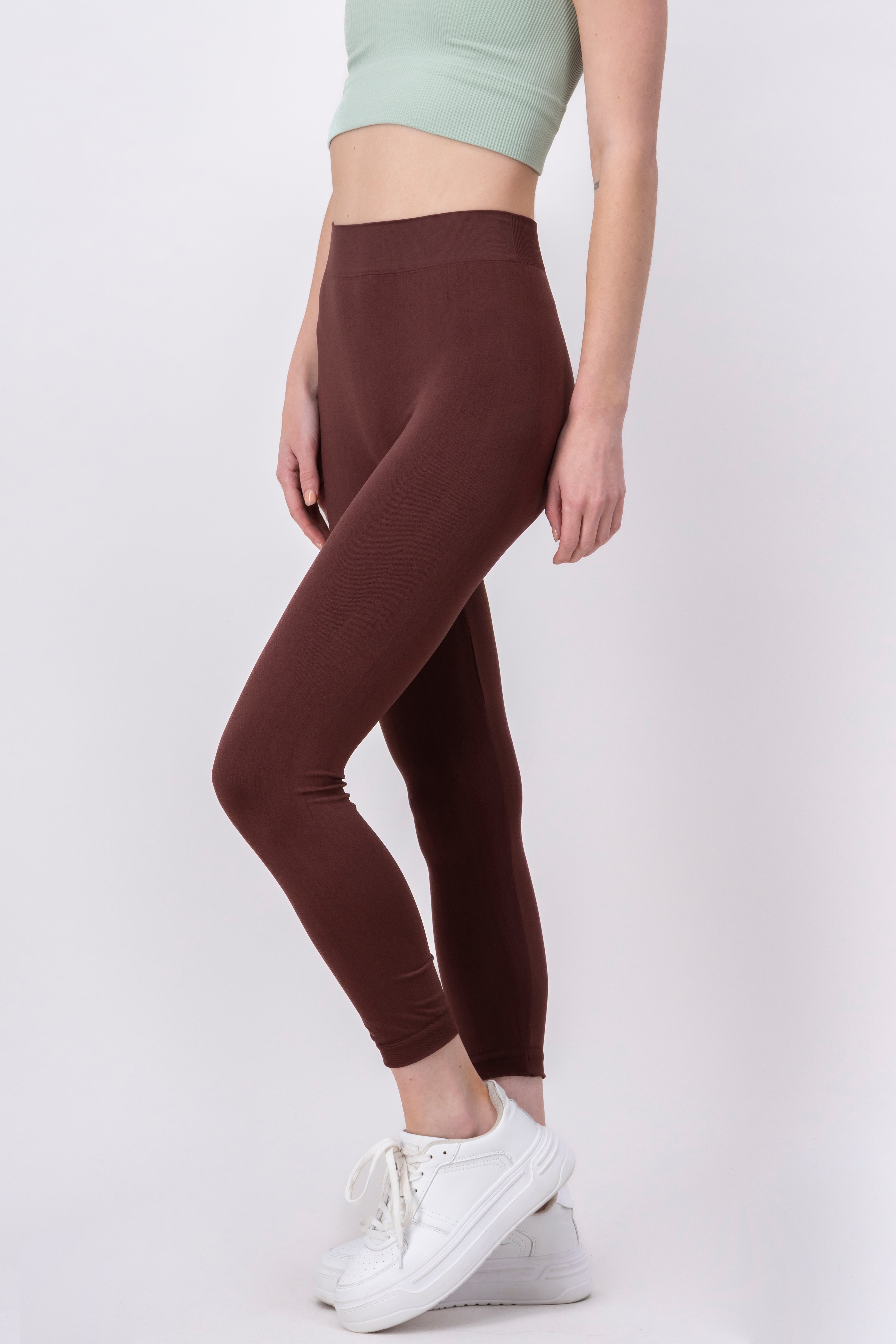 Leggings seamless lisos CHOCOLATE