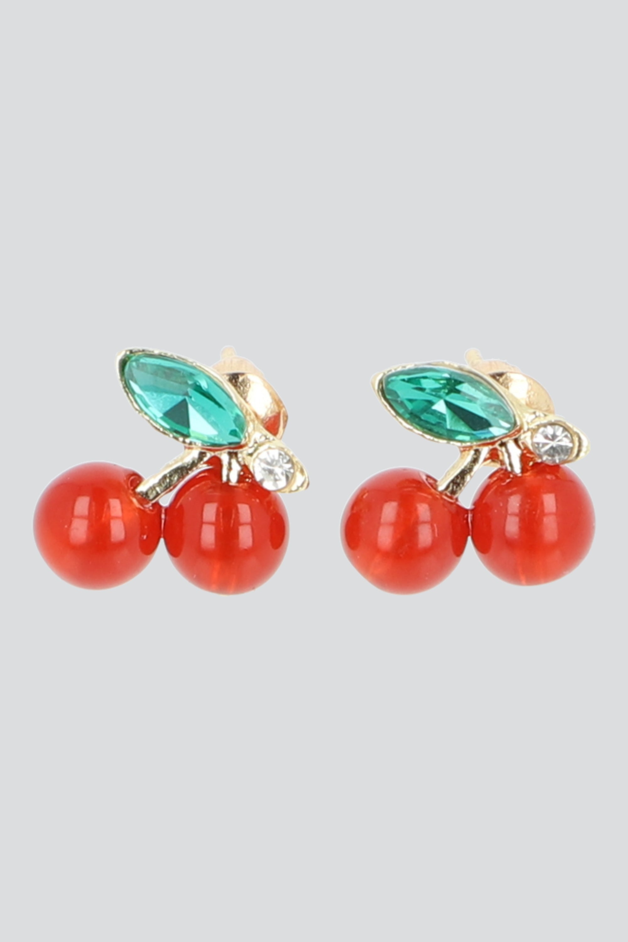 Aretes studs cerezas ORO