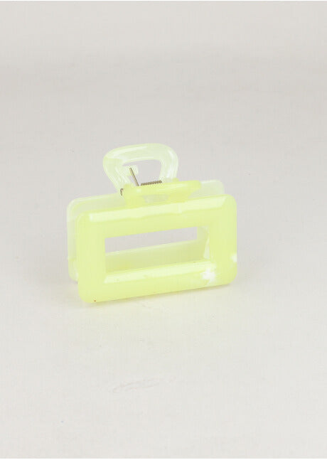 Pinza Midi Rectangular Marmoleado AMARILLO