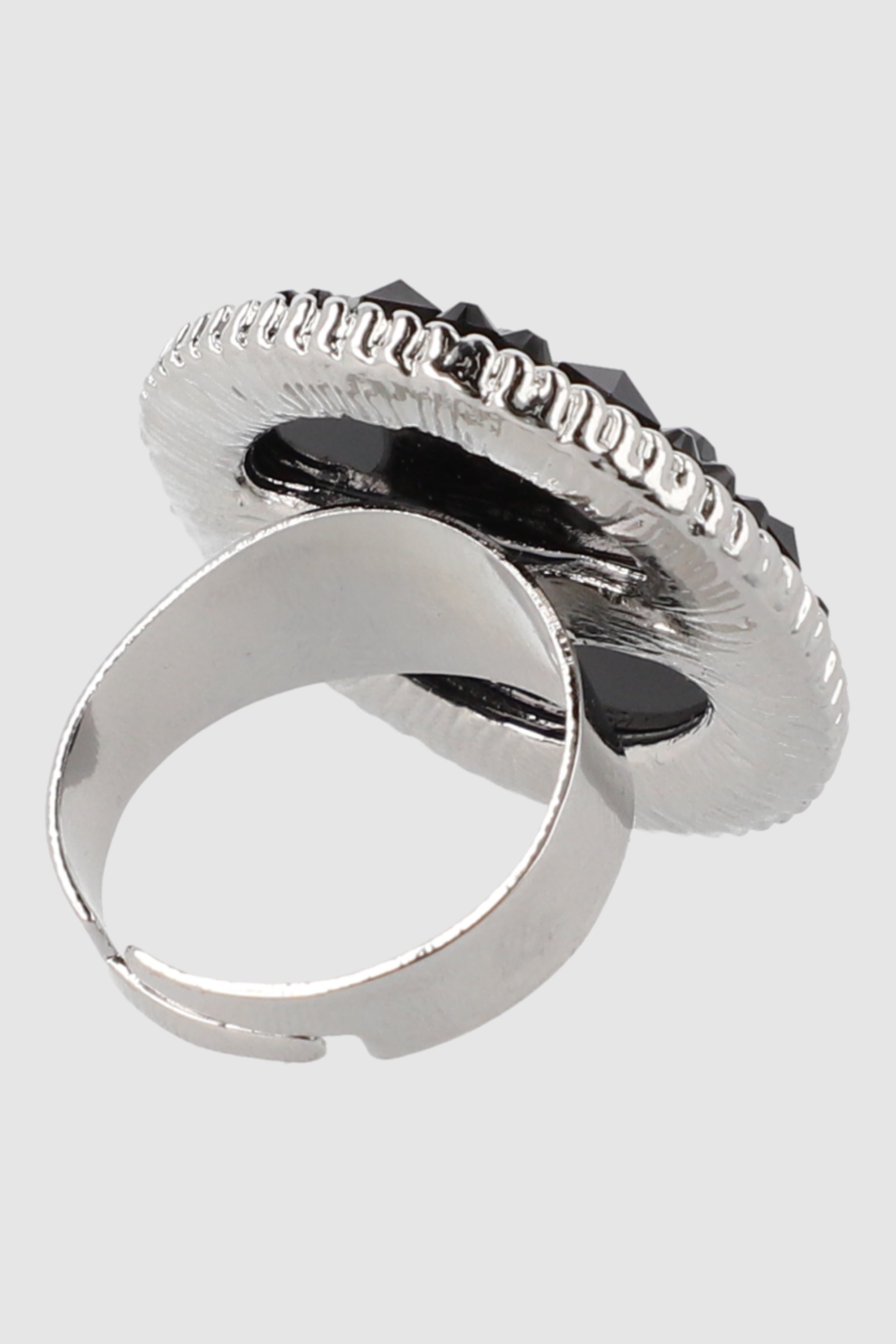 anillo circulo brillos NEGRO