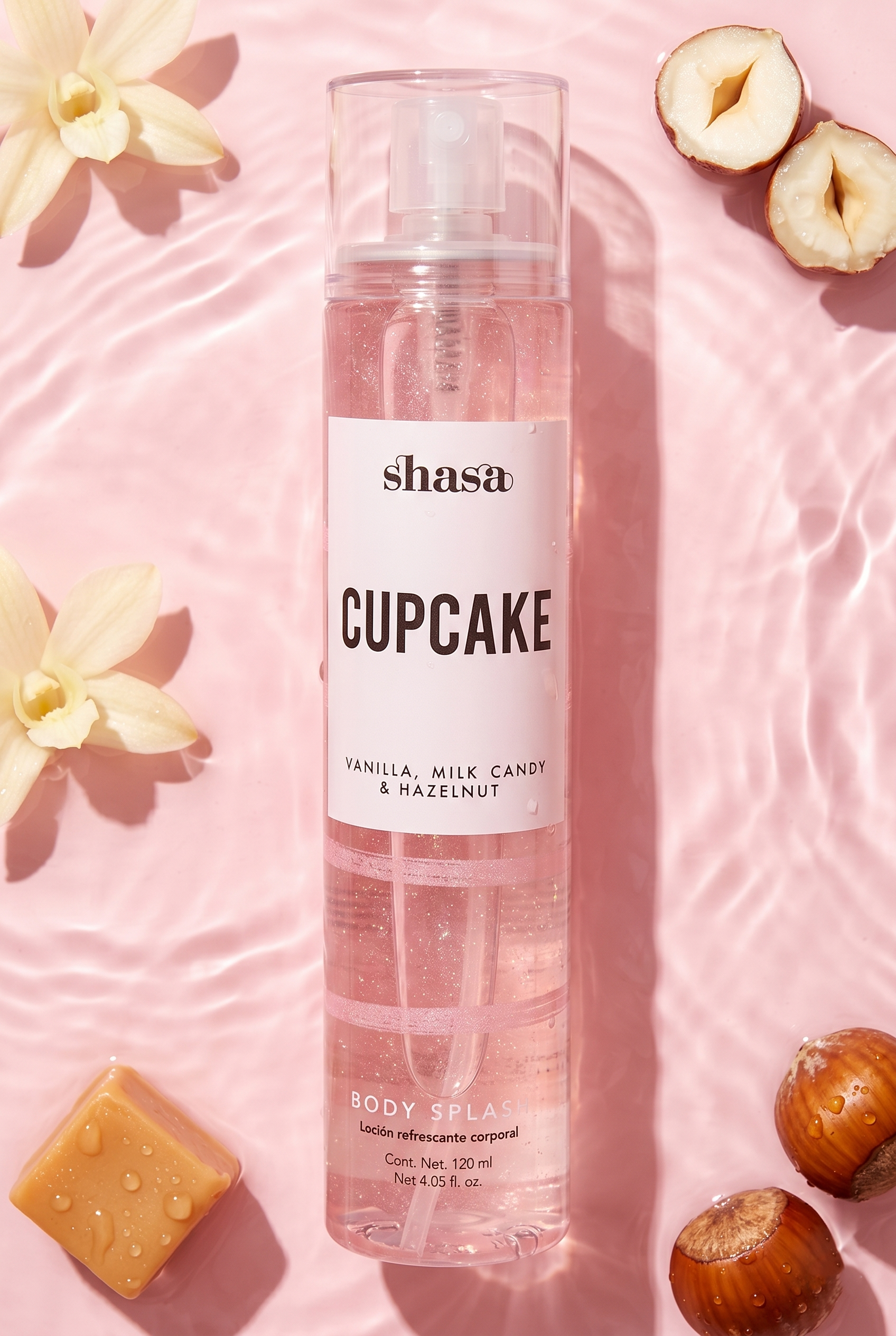 Body Splash Glitter Cupcake ROSA