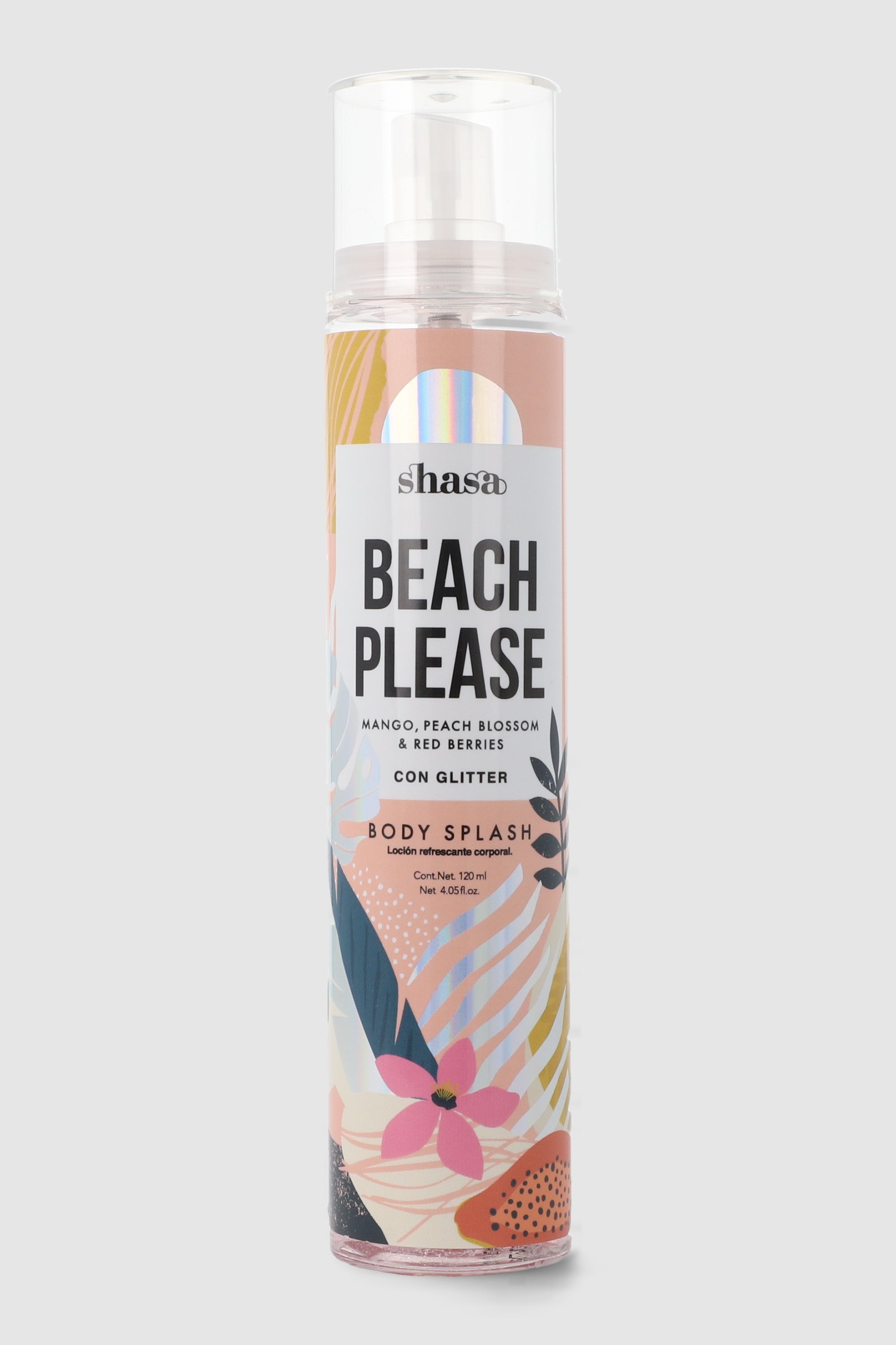 Body Splash Glitter Beach Please  120 Ml AMARILLO