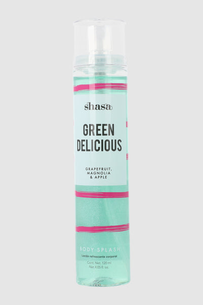 Body Splash Glitter Green Delicious  120 Ml